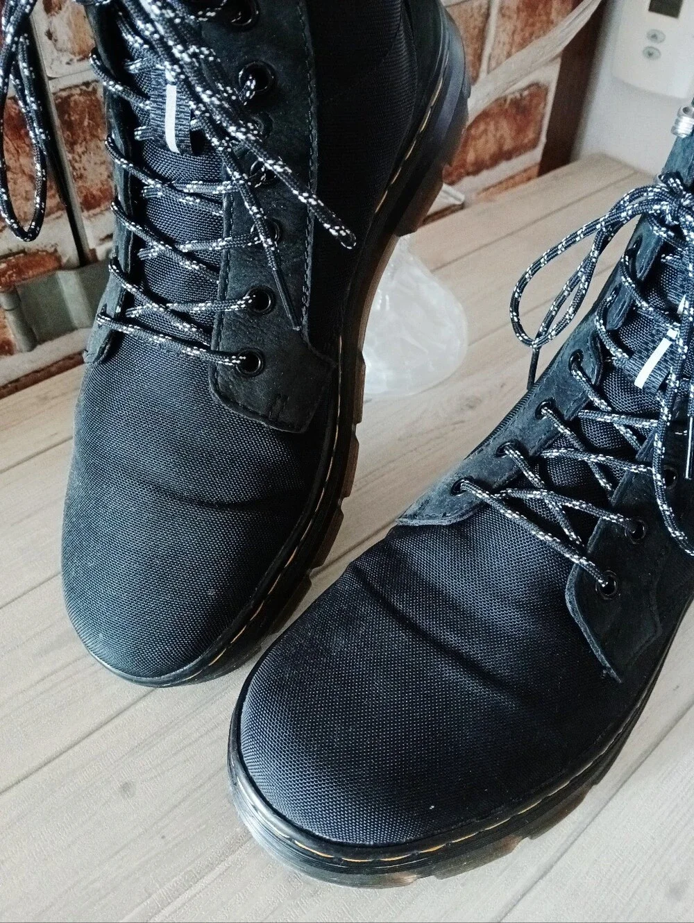 Dr. Marten HERSHEL Combs II Men's Blk Tactical Canvas Combat Boots Shoe Size 11
